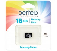PERFEO 16GB MICRO SDHC CLASS 10 БЕЗ АДАПТЕРА ECONOMY SERIES