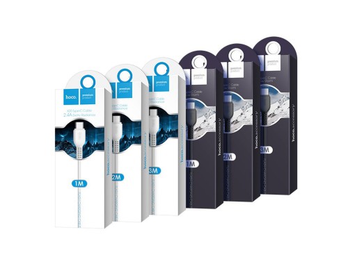 HOCO КАБЕЛЬ USB-TYPE-C X20 ЧЕРНЫЙ 3.0м
