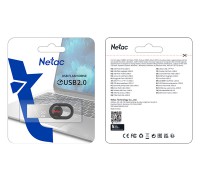 ФЛЭШ-КАРТА NETAC  64GB UM2 ЧЕРНАЯ/СЕРЕБРО USB 2.0 МЕТАЛЛ