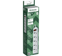 DEFENDER ES 5 розеток, 1.8м БЕЛЫЙ