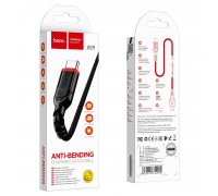 HOCO КАБЕЛЬ USB-TYPE-C X59 ЧЕРНЫЙ 3A ТКАНЬ 1.0м