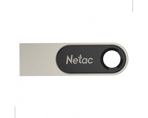 ФЛЭШ-КАРТА NETAC  32GB U278 ЧЕРН/СЕРЕБР МЕТАЛЛ БРЕЛОК USB 2.0