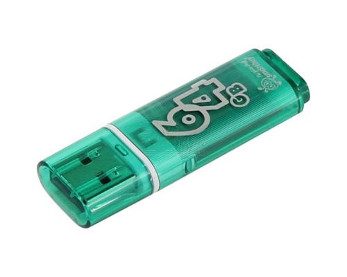 ФЛЭШ-КАРТА SMART BUY  64GB GLOSSY SERIES ЗЕЛЕНЫЙ ГЛЯНЕЦ USB