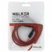 WALKER АУДИО-КАБЕЛЬ AUX WCA-205 3.5JACK ПОЛИУРЕТАН КРАСН. 1м