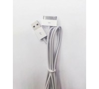 FAISON КАБЕЛЬ USB-iPHONE 3/4 FS-K-806 СИЛИКОН БЕЛЫЙ 1.0м 1А