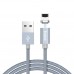 HOCO КАБЕЛЬ USB-iPHONE 5-8 U40A МАГНИТНЫЙ СЕРЫЙ МЕТАЛЛИК 1м