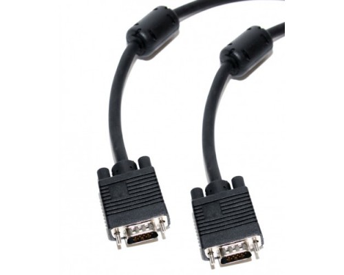 5bites APC-133-018 КАБЕЛЬ VGA(HD15M/HD15M) ФЕРР.КОЛЬЦА 1.8м