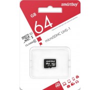 SMART BUY  64GB MICRO SDXC CLASS 10 UHS-I БЕЗ АДАПТЕРА