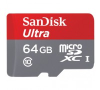 SANDISK  64GB MICRO SD CLASS 10 ULTRA ANDROID 100MB/s БЕЗ АД.